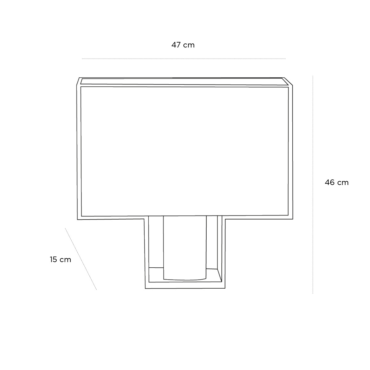 Product schematic Lampe Tati