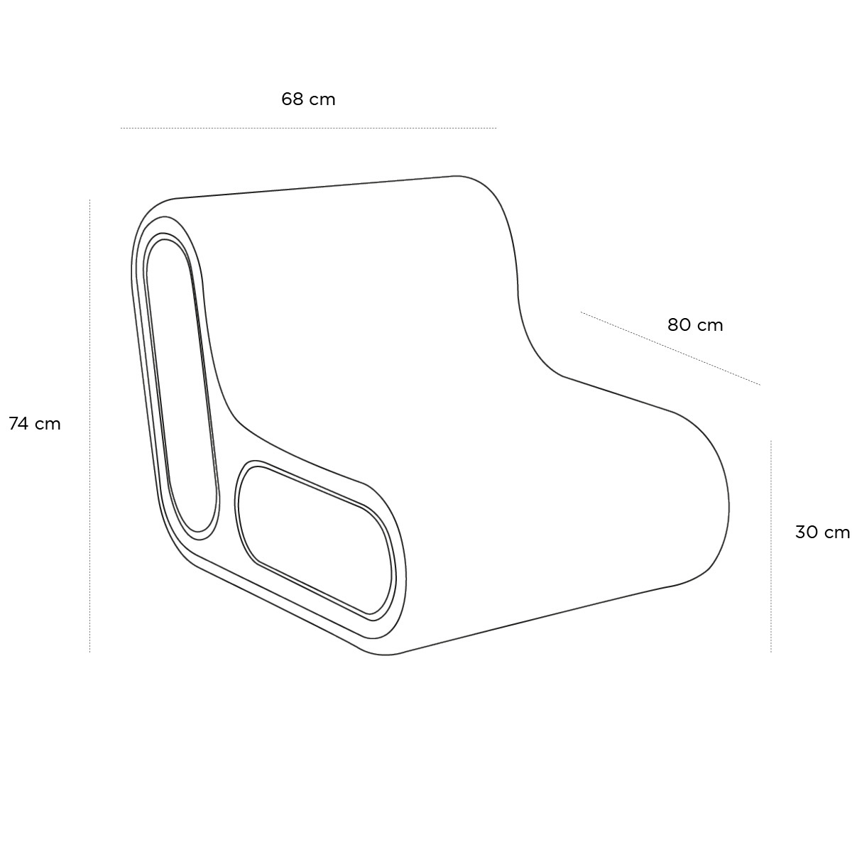 Product schematic Chauffeuse Other One