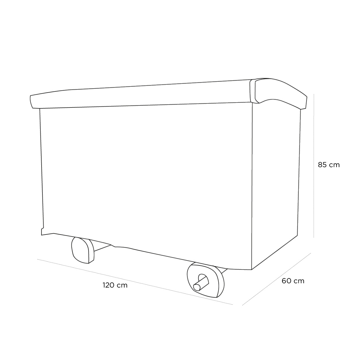 Product schematic Coffre Indien